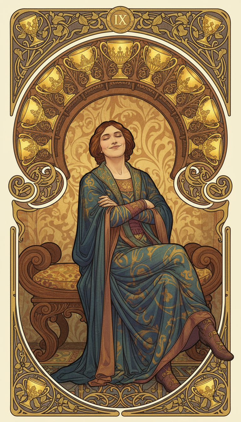 Nine of Cups tarot card